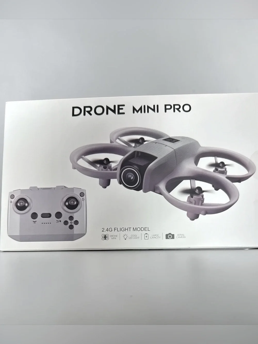 DRONE Mini Pro 2.4G Flight Model Quadcopter w Aerial Camera & LED Light NEW!